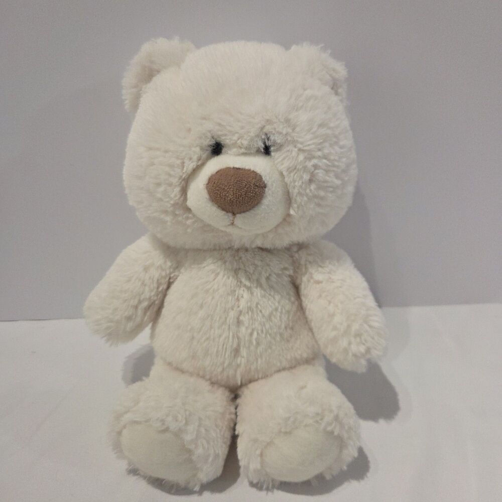 Aurora Hugga Wug Bear Plush Stuffed Animal White Cute Cuddle Teddy 14"